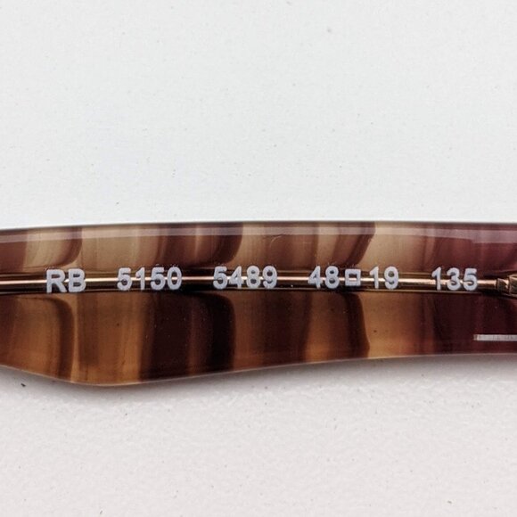 🕶️Ray-Ban RB5150 5489 Eyeglasses 48/19 135 /KAB308🕶️​ - Picture 3 of 6